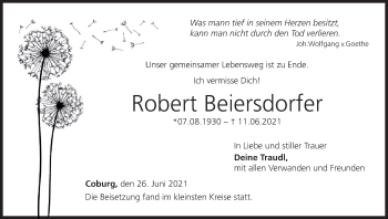 Anzeige von Robert Beiersdorfer von MGO