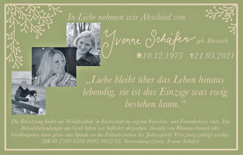 Anzeige von Yvonne Schäfer von MGO