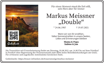 Anzeige von Markus   Meissner  -  