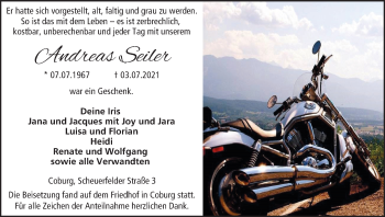 Anzeige von Andreas Seiler von MGO