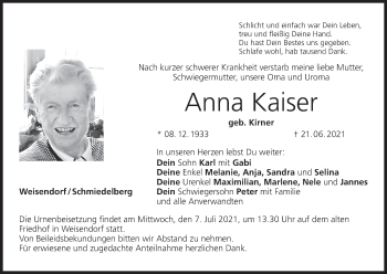 Anzeige von Anna Kaiser von MGO