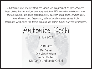 Anzeige von Antonios Koch von MGO