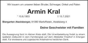 Anzeige von Armin Kral von MGO