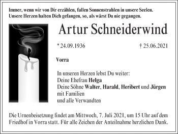 Anzeige von Artur Schneiderwind von MGO