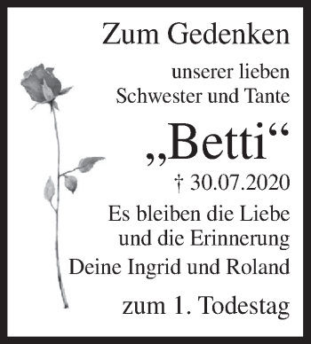 Anzeige von Betti  von MGO