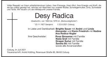 Anzeige von Desy Radica von MGO