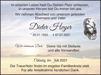 Anzeige von Dieter Hoyer von MGO