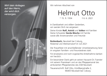 Anzeige von Helmut Otto von MGO