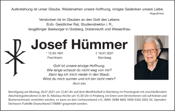 Anzeige von Josef Hümmer von MGO