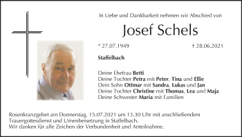 Anzeige von Josef Schels von MGO
