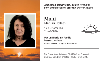 Anzeige von Monika Pöllath von MGO