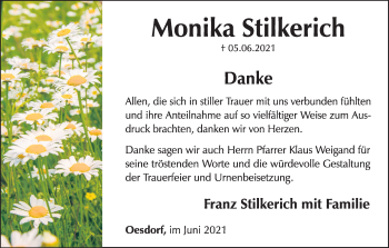 Anzeige von Monika Stilkerich von MGO