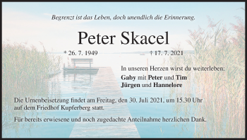 Anzeige von Peter Skacel von MGO