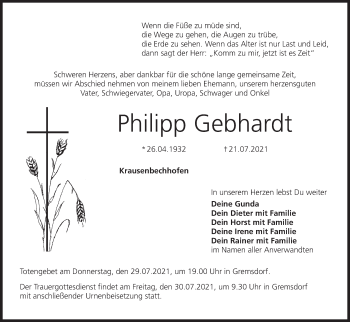 Anzeige von Philipp Gebhardt von MGO