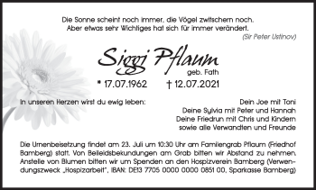 Anzeige von Siggi Pflaum von MGO