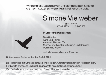 Anzeige von Simone Vielweber von MGO