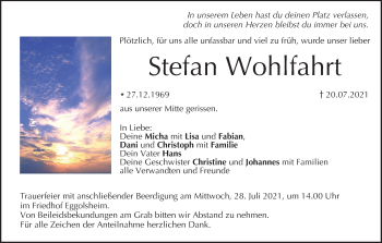 Anzeige von Stefan Wohlfahrt von MGO