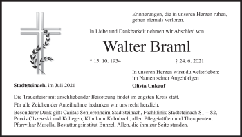 Anzeige von Walter Braml von MGO