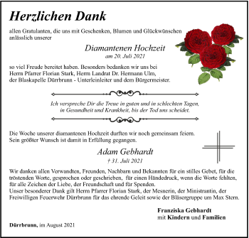 Anzeige von Adam Gebhardt von MGO