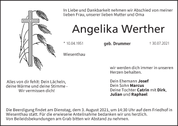 Anzeige von Angelika Werther von MGO