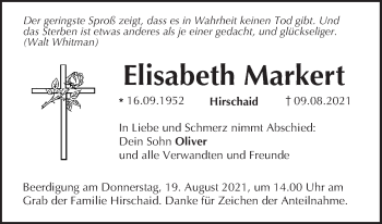 Anzeige von Elisabeth Markert von MGO