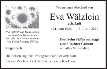 Anzeige von Eva Wälzlein von MGO