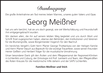 Anzeige von Georg Meißner von MGO