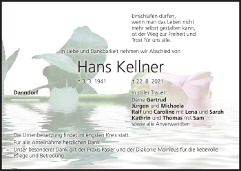 Anzeige von Hans Kellner von MGO