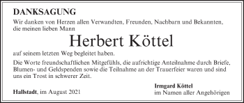 Anzeige von Herbert Köttel von MGO
