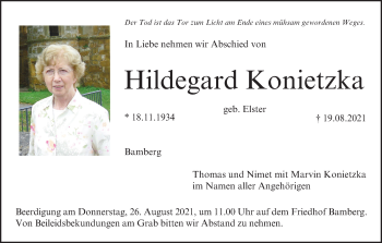Anzeige von Hildegard Konietzka von MGO