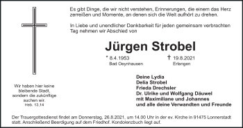 Anzeige von Jürgen Strobel von MGO