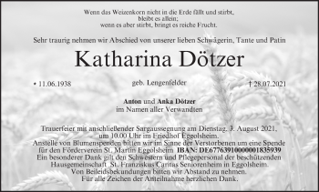 Anzeige von Katharina Dötzer von MGO