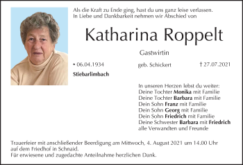 Anzeige von Katharina Roppelt von MGO