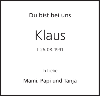 Anzeige von Klaus  von MGO