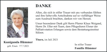 Anzeige von Kunigunda Hümmer von MGO
