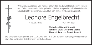Anzeige von Leonore Engelbrecht von MGO