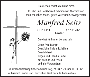 Anzeige von Manfred Seits von MGO