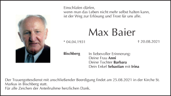 Anzeige von Max Baier von MGO