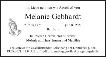 Anzeige von Melanie Gebhardt von MGO