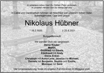 Anzeige von Nikolaus Hübner von MGO