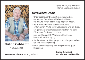 Anzeige von Philipp Gebhardt von MGO