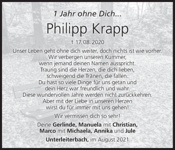 Anzeige von Philipp Krapp von MGO