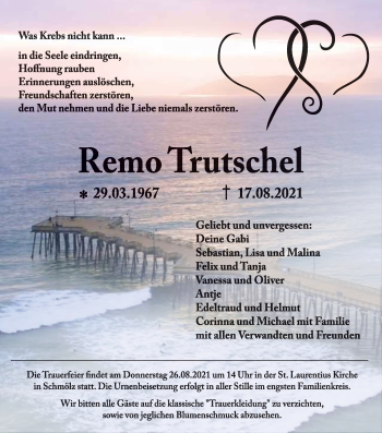 Anzeige von Remo Trutschel von MGO