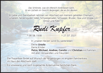 Anzeige von Rudi Kupfer von MGO