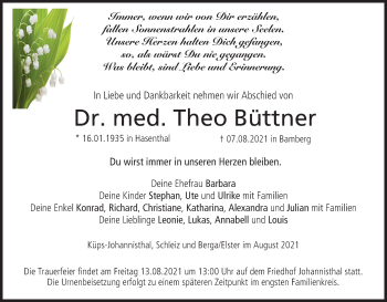 Anzeige von Theo Büttner von MGO
