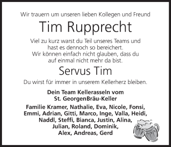Anzeige von Tim Rupprecht von MGO