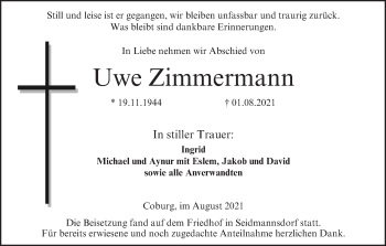 Anzeige von Uwe Zimmermann von MGO