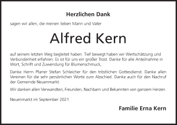 Anzeige von Alfred Kern von MGO