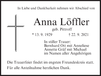 Anzeige von Anna Löffler von MGO