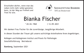 Anzeige von Bianka Fischer von MGO